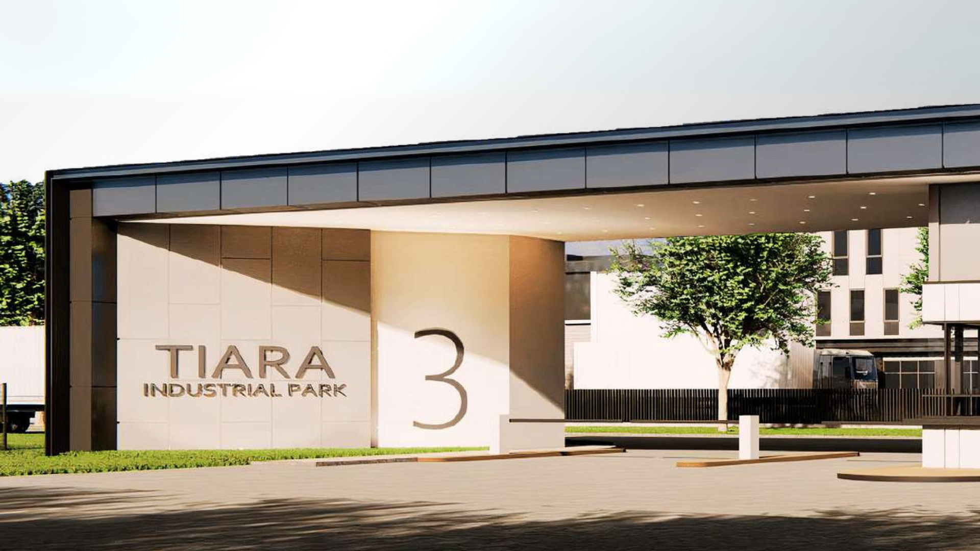 Guard house and main entrance of Tiara Industrial Park 3 in Dengkil, Sepang